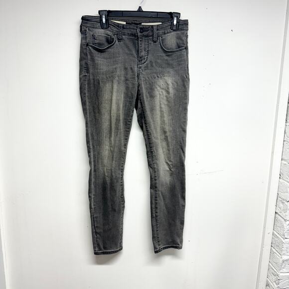 ANTHROPOLOGIE PILCRO & THE LETTERPRESS Grey Washed Skinny Stet Jeans Size 27 - Picture 1 of 3